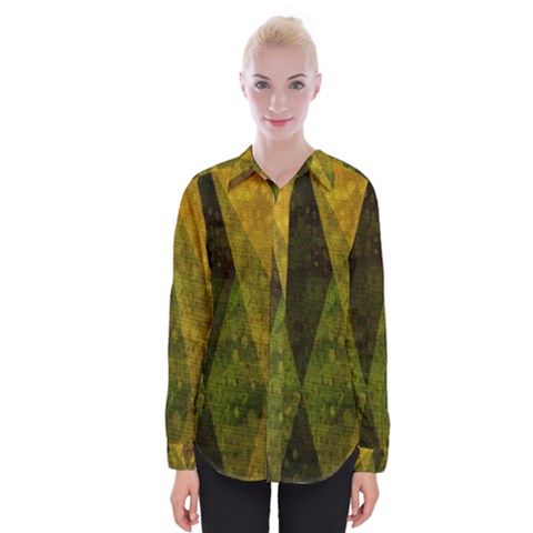 Rhomboid 001 Womens Long Sleeve Shirt by nate14shop