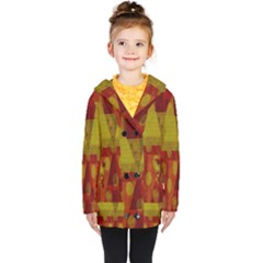 Rhomboid 003 Kids  Double Breasted Button Coat