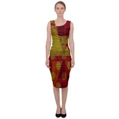 Rhomboid 003 Sleeveless Pencil Dress by nate14shop