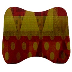 Rhomboid 003 Velour Head Support Cushion by nate14shop