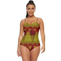 Rhomboid 003 Retro Full Coverage Swimsuit