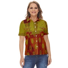 Rhomboid 003 Women s Short Sleeve Double Pocket Shirt