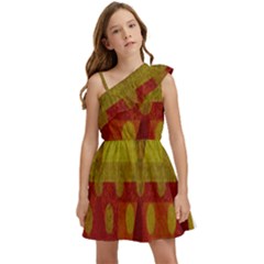 Rhomboid 003 Kids  One Shoulder Party Dress