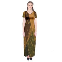 Rhomboid 004 Short Sleeve Maxi Dress by nate14shop