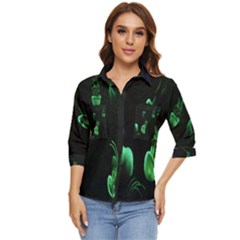 Jellyfish Women s Quarter Sleeve Pocket Shirt