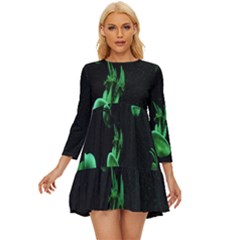 Jellyfish Long Sleeve Babydoll Dress