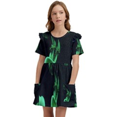 Jellyfish Kids  Frilly Sleeves Pocket Dress