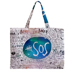 5 Seconds Of Summer Collage Quotes Zipper Mini Tote Bag by nate14shop