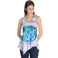 5 Seconds Of Summer Collage Quotes Sleeveless Tunic by nate14shop