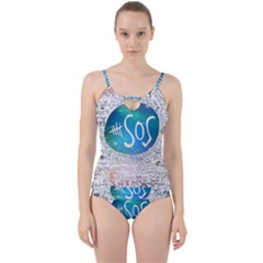 5 Seconds Of Summer Collage Quotes Cut Out Top Tankini Set by nate14shop