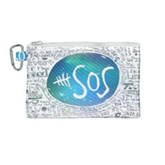 5 Seconds Of Summer Collage Quotes Canvas Cosmetic Bag (medium) by nate14shop