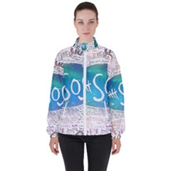 5 Seconds Of Summer Collage Quotes Women s High Neck Windbreaker by nate14shop