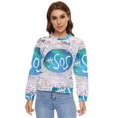 5 Seconds Of Summer Collage Quotes Women s Long Sleeve Raglan Tee