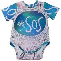 5 Seconds Of Summer Collage Quotes Baby Short Sleeve Onesie Bodysuit by nate14shop