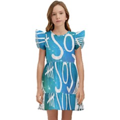 5 Seconds Of Summer Collage Quotes Kids  Winged Sleeve Dress