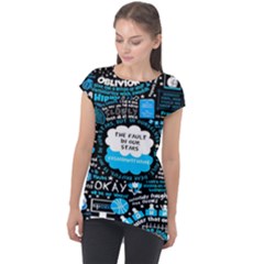 The Fault In Our Stars Collage Cap Sleeve High Low Top