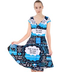 The Fault In Our Stars Collage Cap Sleeve Front Wrap Midi Dress by nate14shop