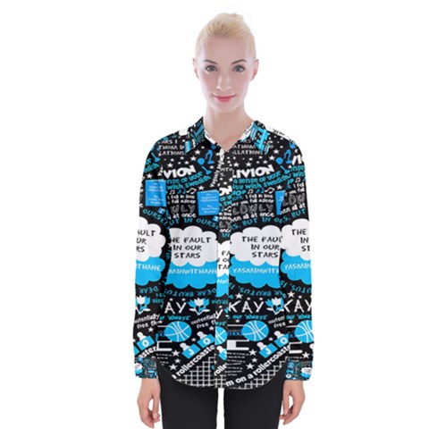 The Fault In Our Stars Collage Womens Long Sleeve Shirt by nate14shop