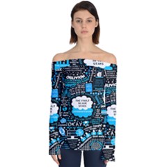 The Fault In Our Stars Collage Off Shoulder Long Sleeve Top by nate14shop