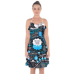 The Fault In Our Stars Collage Ruffle Detail Chiffon Dress by nate14shop