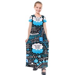 The Fault In Our Stars Collage Kids  Short Sleeve Maxi Dress by nate14shop