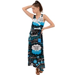 The Fault In Our Stars Collage V-neck Chiffon Maxi Dress by nate14shop