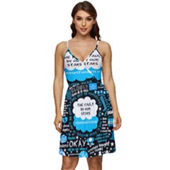 The Fault In Our Stars Collage V-neck Pocket Summer Dress 