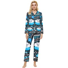 The Fault In Our Stars Collage Womens  Long Sleeve Velvet Pocket Pajamas Set by nate14shop