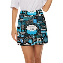 The Fault In Our Stars Collage Mini Front Wrap Skirt