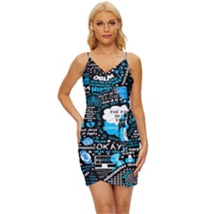 The Fault In Our Stars Collage Wrap Tie Front Dress