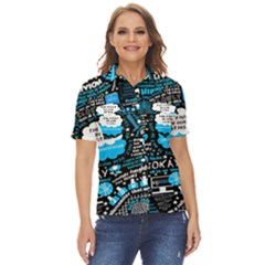 The Fault In Our Stars Collage Women s Short Sleeve Double Pocket Shirt