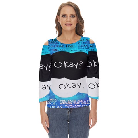 The Fault In Our Stars Cut Out Wide Sleeve Top by nate14shop