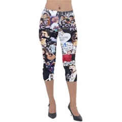 5 Second Summer Collage Lightweight Velour Capri Leggings  by nate14shop