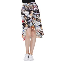 5 Second Summer Collage Frill Hi Low Chiffon Skirt by nate14shop