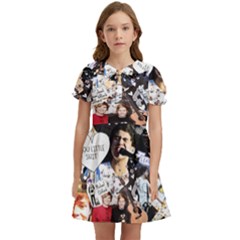 5 Second Summer Collage Kids  Bow Tie Puff Sleeve Dress