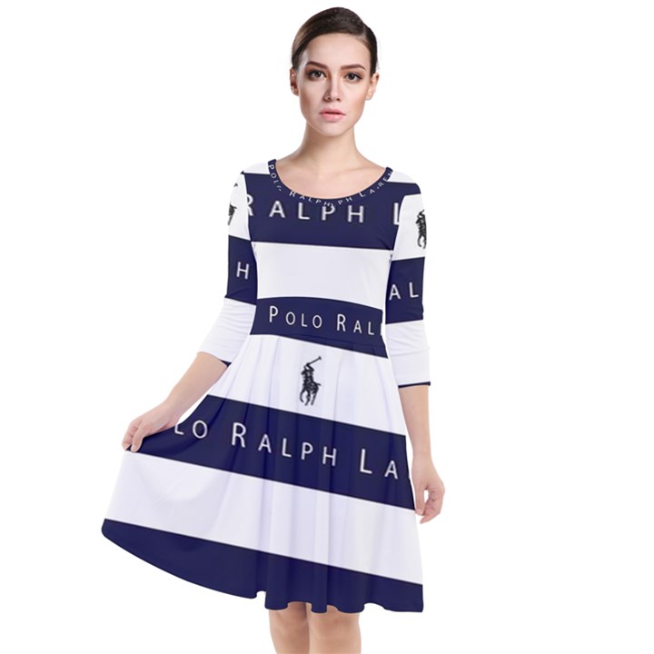 Polo Ralph Lauren Quarter Sleeve Waist Band Dress