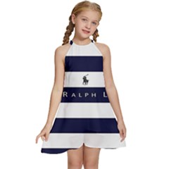 Polo Ralph Lauren Kids  Halter Collar Waist Tie Chiffon Dress