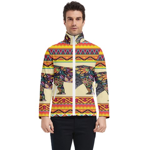 Elephant Colorfull Men s Bomber Jacket by nate14shop