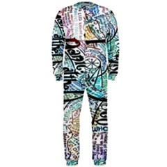 Panic At The Disco Lyric Quotes Onepiece Jumpsuit (men) by nate14shop