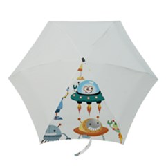 Vector-set-funny-robots-cartoon Mini Folding Umbrellas by Jancukart