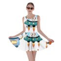 Vector-set-funny-robots-cartoon Skater Dress View1