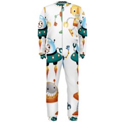 Vector-set-funny-robots-cartoon Onepiece Jumpsuit (men) by Jancukart