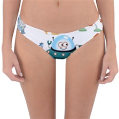 Vector-set-funny-robots-cartoon Reversible Hipster Bikini Bottoms