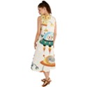 Vector-set-funny-robots-cartoon Summer Maxi Dress View2