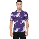 Fantasy-fat-unicorn-horse-pattern-fabric-design Men s Short Sleeve Rash Guard View1