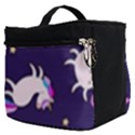 Fantasy-fat-unicorn-horse-pattern-fabric-design Make Up Travel Bag (Small) View2