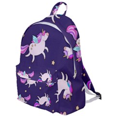 Fantasy-fat-unicorn-horse-pattern-fabric-design The Plain Backpack by Jancukart