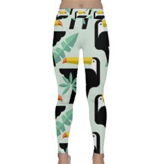 Seamless-tropical-pattern-with-birds Classic Yoga Leggings