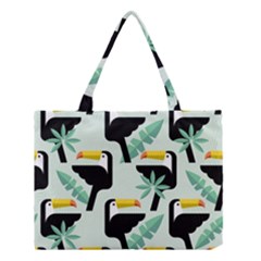 Seamless-tropical-pattern-with-birds Medium Tote Bag by Jancukart