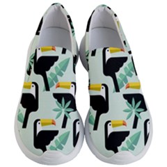 Seamless-tropical-pattern-with-birds Women s Lightweight Slip Ons